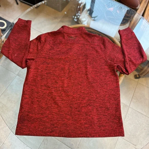 💥UNDER ARMOUR💥- Quarter Zip - Red Hoodie - Size L Mens - Picture 5 of 9